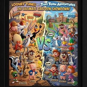 Hand Crafted Cartoon Showdown A.I.  Art Print In A 8x10 Frame